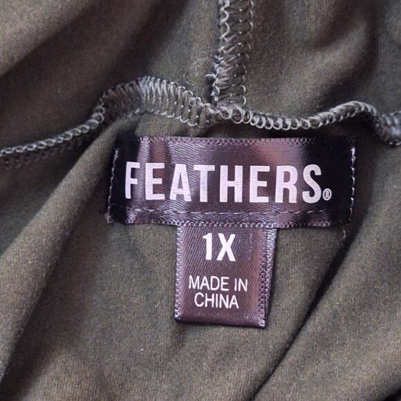 Feathers Jacket Women's 1X Lightweight Hoodie Full Zip Athleisure Activewear - Picture 2 of 7